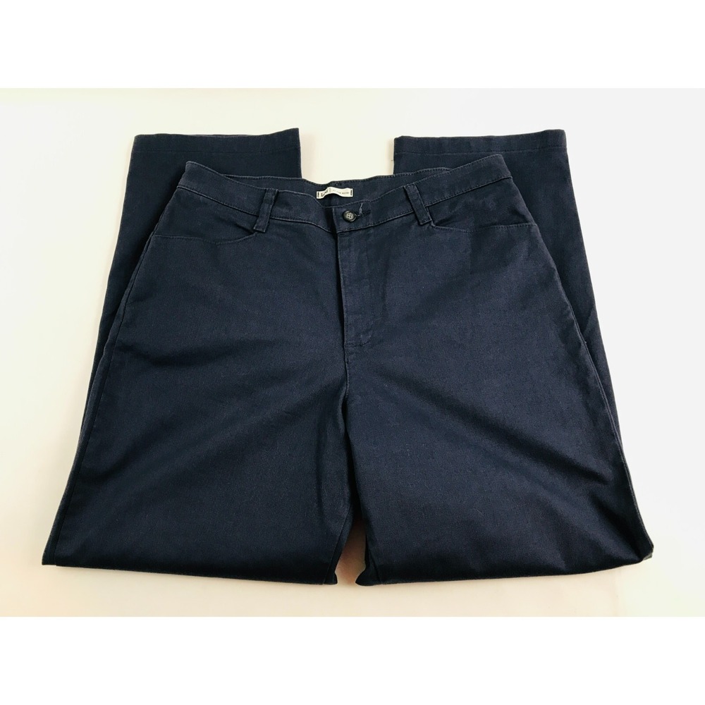 Lee Pants, Women's Size 12 Petites, Navy Blue, Denim, Straight Leg